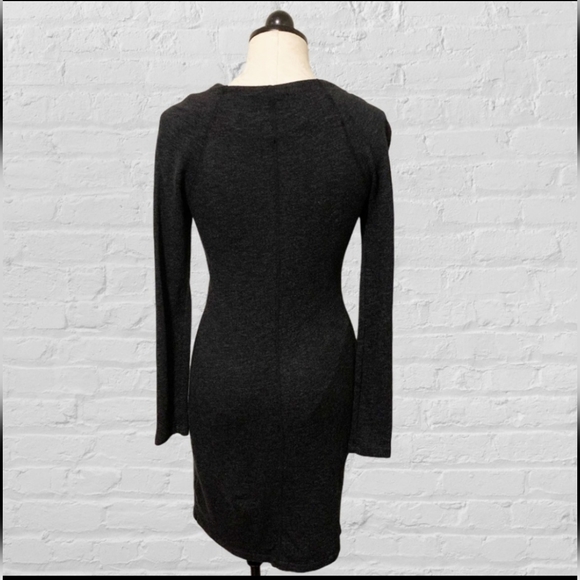 JAMES PERSE Cowl Neck Sweater Dress, Dark Gray - Picture 5 of 8